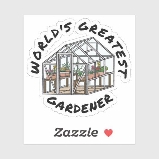 世界一の庭師、ガーデニングおもしろい シール (シート)