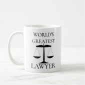 世界一の弁護士はかりで測 コーヒーマグカップ (左)