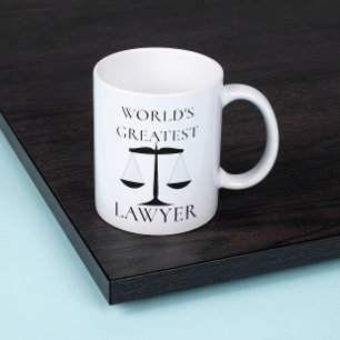 世界一の弁護士はかりで測 コーヒーマグカップ