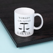 世界一の弁護士はかりで測 コーヒーマグカップ