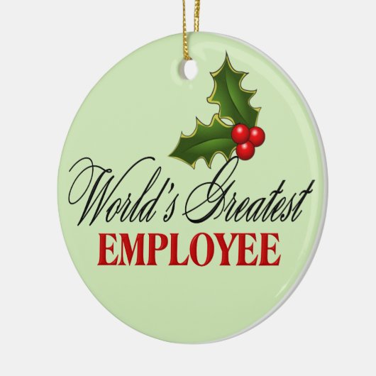 世界一の従業員 セラミックオーナメント (左)