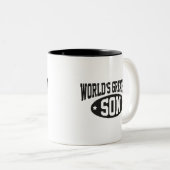 世界一の息子コーヒーマグ ツートーンマグカップ (正面右)