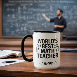 世界一の数学教師カスタムマグカップ マグカップ