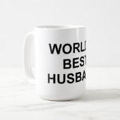 世界一の旦那様 コーヒーマグカップ (正面左)