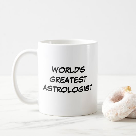 「世界一の星占い師」 Mug コーヒーマグカップ (ドーナツ)