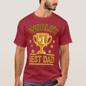 世界一の最高のパパギフト - 唯一無二の父の日ギフト Tシャツ (正面)