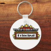 世界一の校長 キーホルダー (正面)