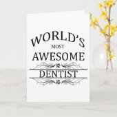 世界一の歯科素晴らし医 カード (黄色い花)