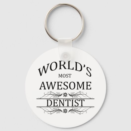 世界一の歯科素晴らし医 キーホルダー (正面)