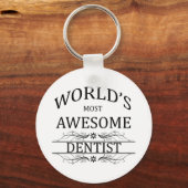 世界一の歯科素晴らし医 キーホルダー (正面)