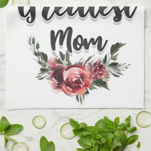 世界一の母|お母さんへの贈り物 キッチンタオル (折り畳み)