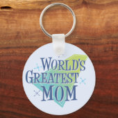 世界一の母 キーホルダー (正面)