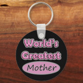 世界一の母 キーホルダー (正面)