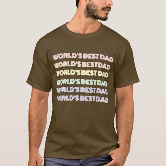 世界一の父さんTシャツ Tシャツ (正面)
