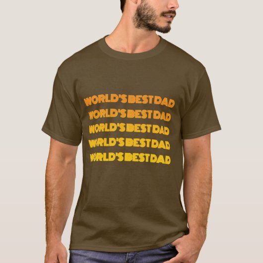 世界一の父さんTシャツ Tシャツ (正面)