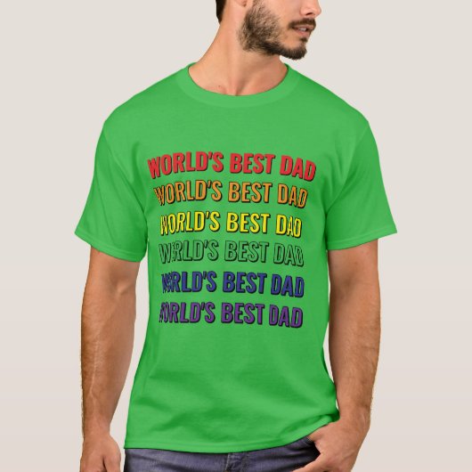 世界一の父さんTシャツ Tシャツ (正面)