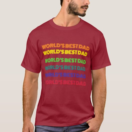 世界一の父さんTシャツ Tシャツ (正面)