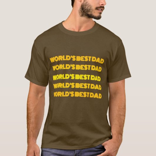 世界一の父さんTシャツ Tシャツ (正面)