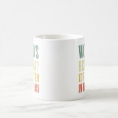 世界一の父と髭に書いてある コーヒーマグカップ (中央)