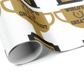 世界一の父の日ラッピング紙 ラッピングペーパー (ロールコーナー)