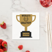 世界一の父の日3プライナプキン スタンダードカクテルナプキン (インサイチュ)