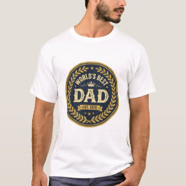 世界一の父 ヴィンテージバッジ 父の日Tシャツ Tシャツ