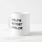 「世界一の独身者」マグカップ コーヒーマグカップ (正面左)