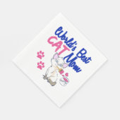 世界一の猫のママ スタンダードランチョンナプキン (角)