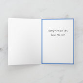 世界一の猫の母親おもしろカード カード (内部)