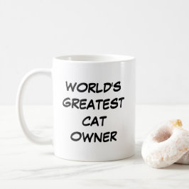 「世界一の猫オーナー」マグカップ コーヒーマグカップ