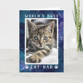 世界一の猫パパ フォトスペース 誕生日グッズ カード