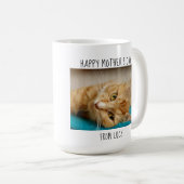 世界一の猫ママ – Happy Mother's Day コーヒーマグカップ (正面右)
