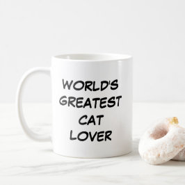 「世界一の猫好き」マグカップ コーヒーマグカップ