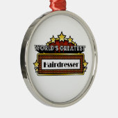 世界一の理容師 メタルオーナメント (右)