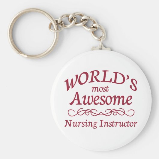 世界一の看護素晴らしインストラクター キーホルダー (正面)