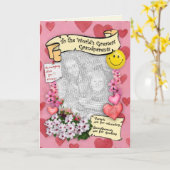 世界一の祖父母へ カード (黄色い花)