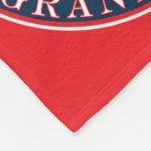 世界一の祖父母 フリースブランケット (角)