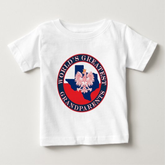 世界一の祖父母 ベビーTシャツ (正面)