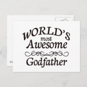 世界一の神素晴らし父 ポストカード (正面/裏面)