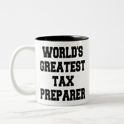 世界一の税制作成者 ツートーンマグカップ (左)