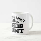 世界一の素晴らし叔母 コーヒーマグカップ (正面右)