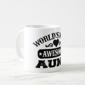 世界一の素晴らし叔母 コーヒーマグカップ (正面左)