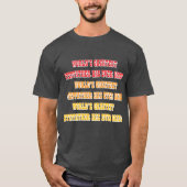 世界一の義父がTシャツを作ったことがある Tシャツ (正面)