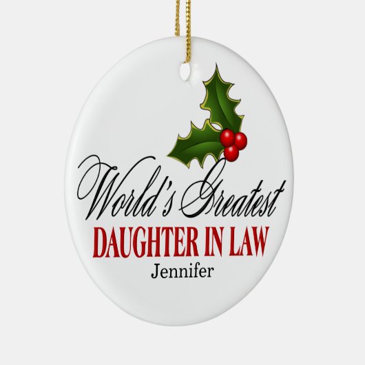 世界一の義理の娘 セラミックオーナメント (右)