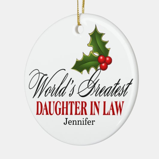 世界一の義理の娘 セラミックオーナメント (左)