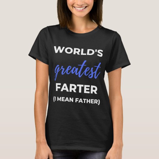 世界一の老いぼれ父 Tシャツ (正面)