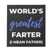 世界一の老いぼれ ノートパッド (正面)