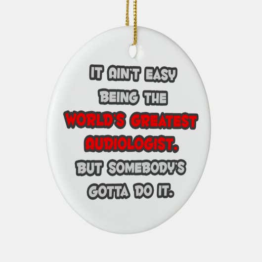 世界一の聴覚学者のジョーク セラミックオーナメント (右)