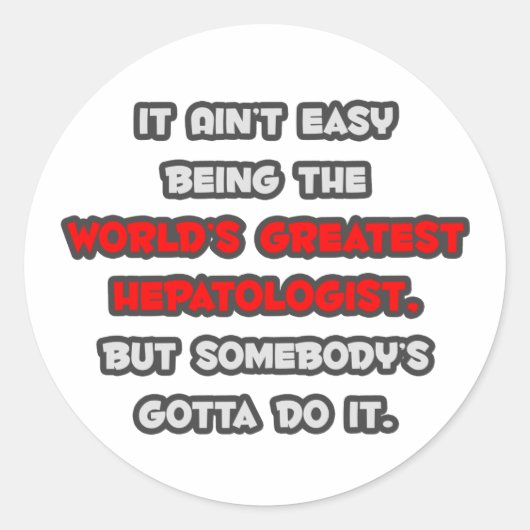 世界一の肝臓学者ジョーク ラウンドシール (正面)