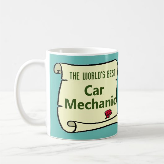 世界一の自動車整備士 コーヒーマグカップ (左)
